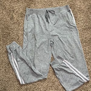 Shosho gray striped joggers